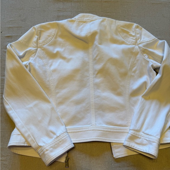 Vintage Ralph Lauren White Denim Bomber Jacket - Picture 11 of 13